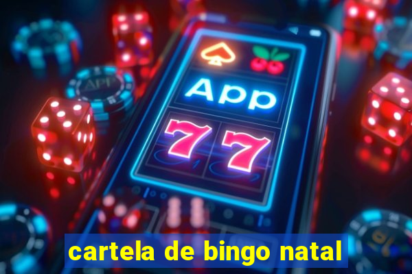 cartela de bingo natal